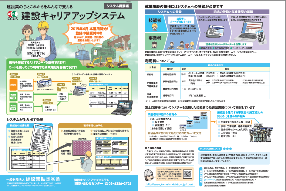 建設キャリアアップシステムパンフレット